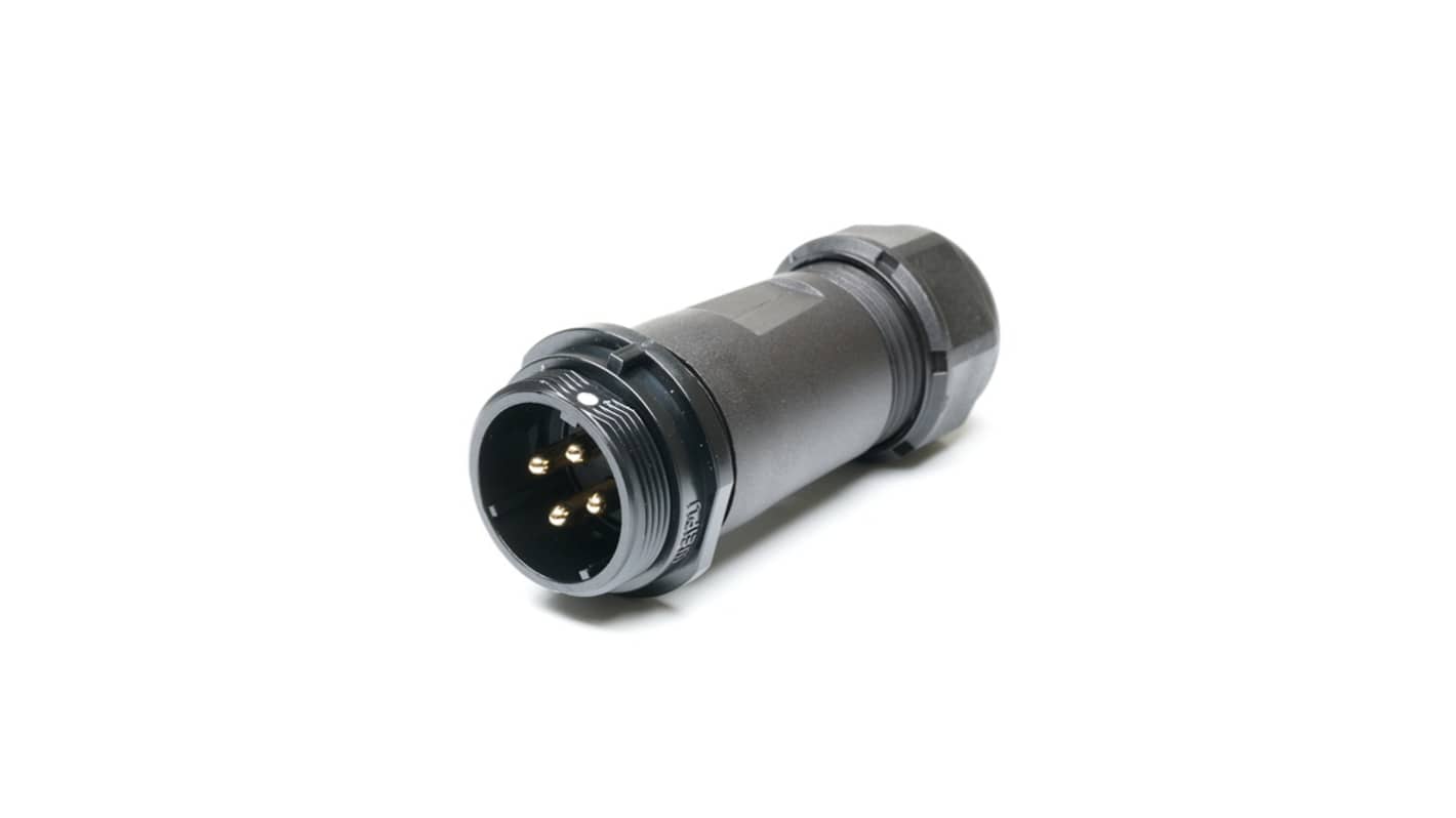RS PRO Industrial Circular Connectors, 4 Contacts, In-line, SP21 Connector, Socket, Male, IP68