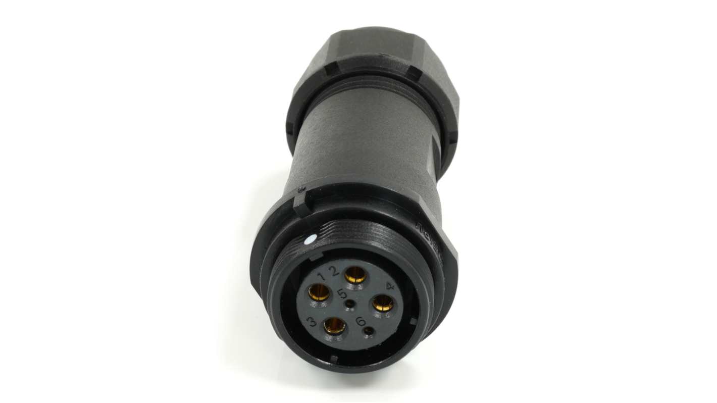 RS PRO Industrial Circular Connectors, 6 Contacts, In-line, SP21 Connector, Socket, Female, IP68