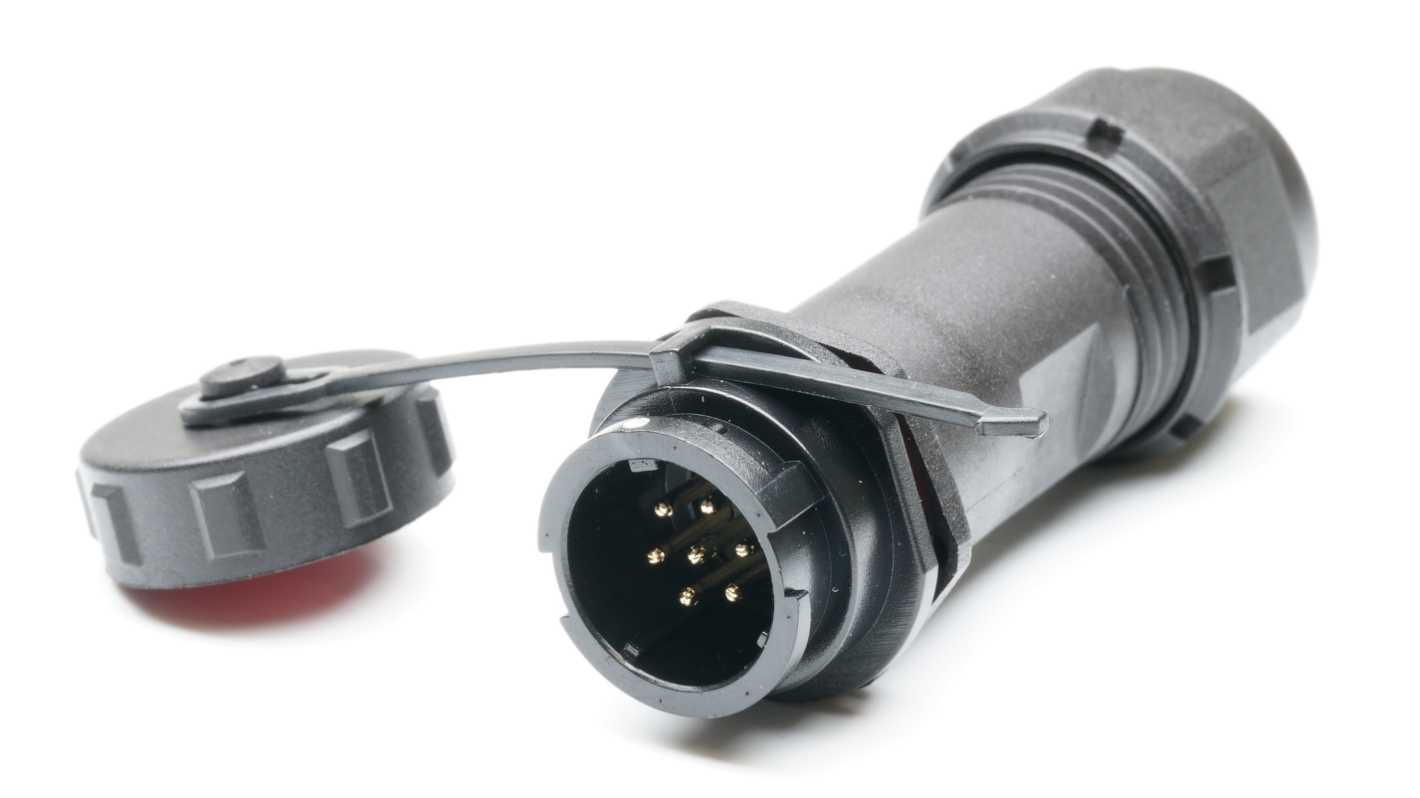 RS PRO Industrial Circular Connectors, 7 Contacts, In-line, SY13 Connector, Socket, Male, IP67
