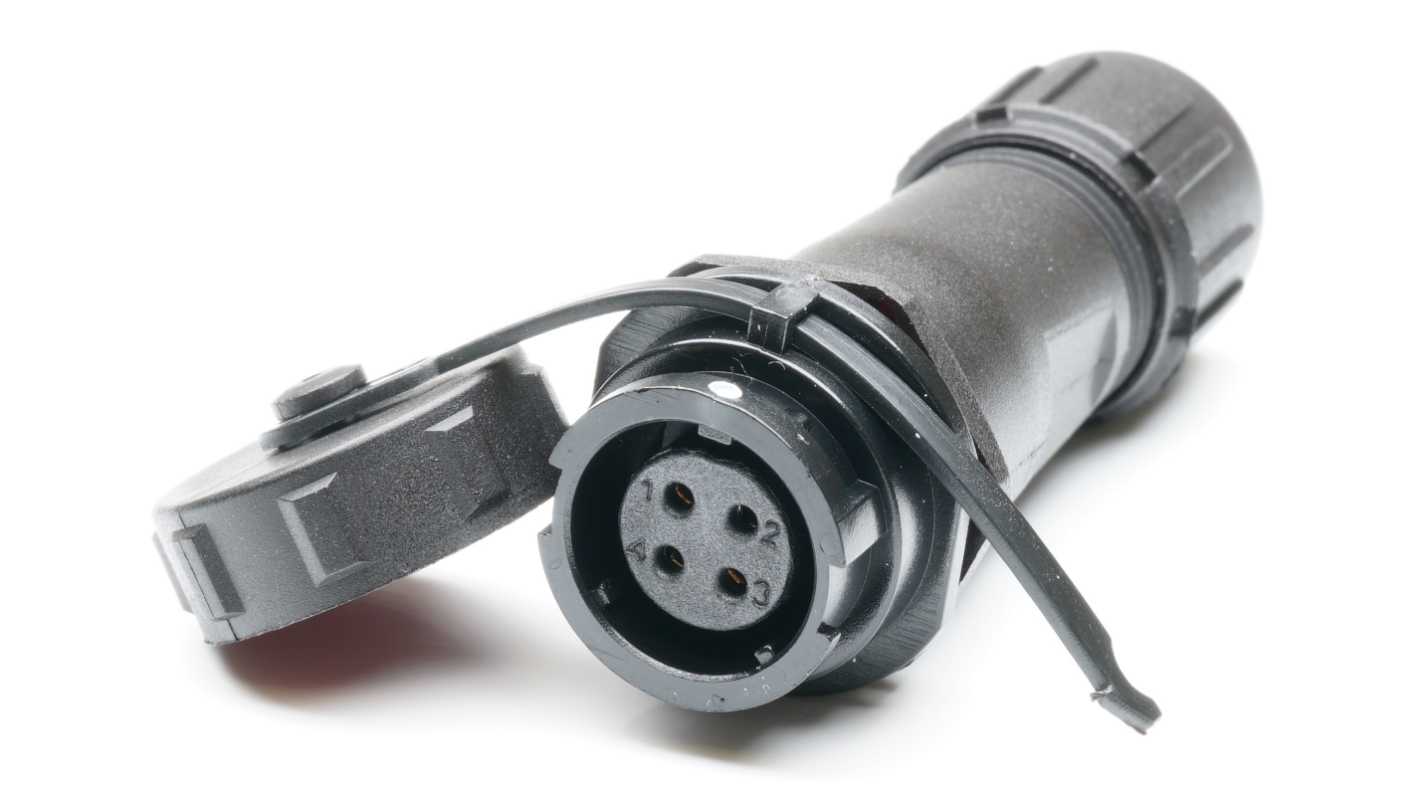 RS PRO Industrial Circular Connectors, 4 Contacts, In-line, SY13 Connector, Socket, Female, IP67