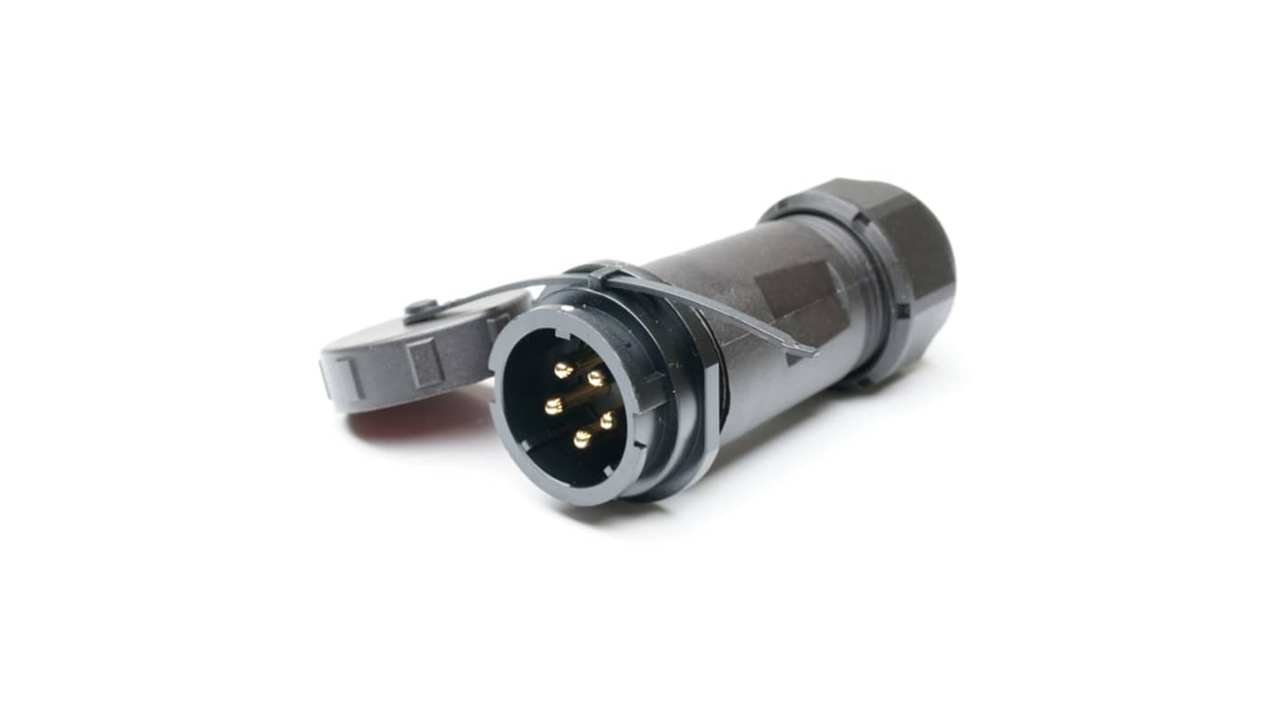 RS PRO Industrial Circular Connectors, 5 Contacts, In-line, SY21 Connector, Socket, Male, IP67