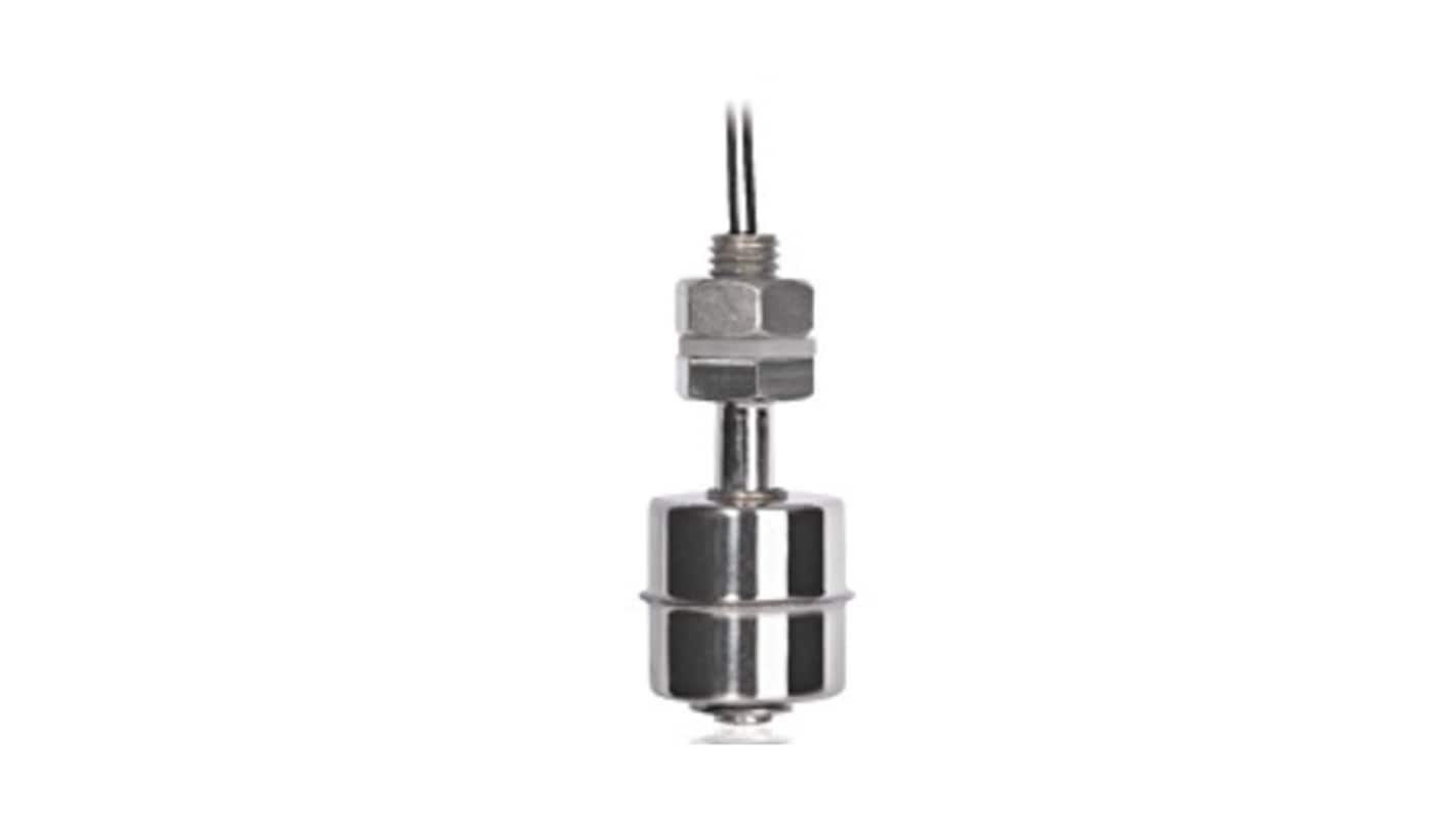 RS PRO Float Switch Level Sensor, NO Output, Vertical, Stainless Steel Body
