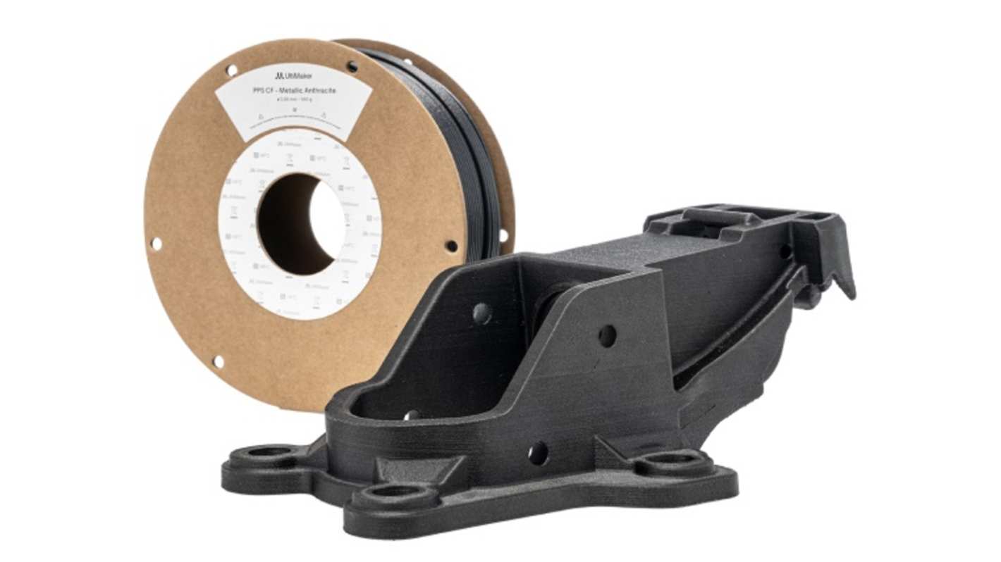 Ultimaker 2.85mm Dark Grey PPS CF 3D Printer Filament, 500g