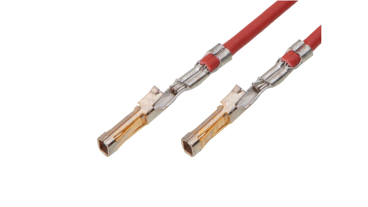 Molex Female SL to Female SL Pre-Crimped Lead, 150mm, 24AWG, Red