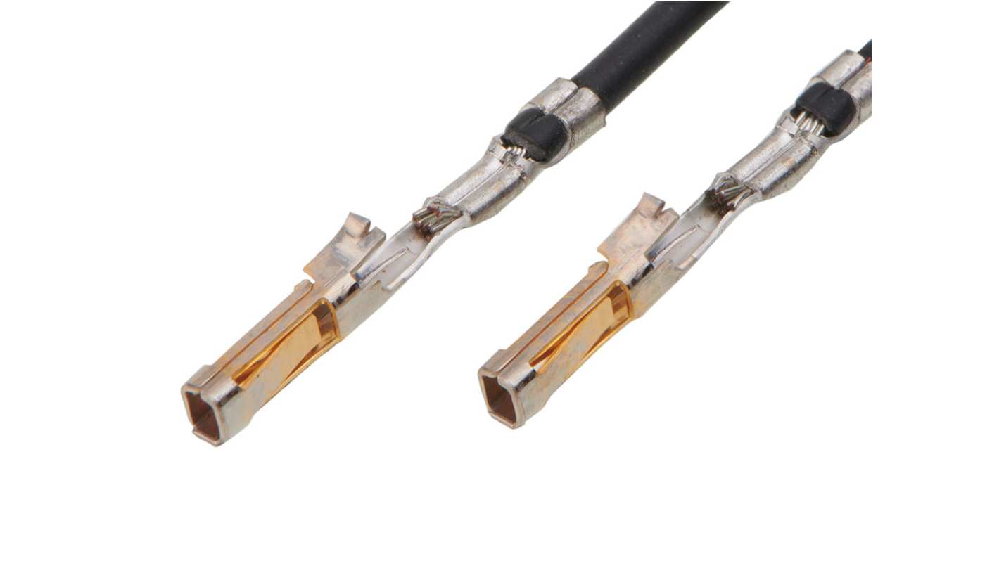 Molex Female SL to Female SL Pre-Crimped Lead, 150mm, 24AWG, Black