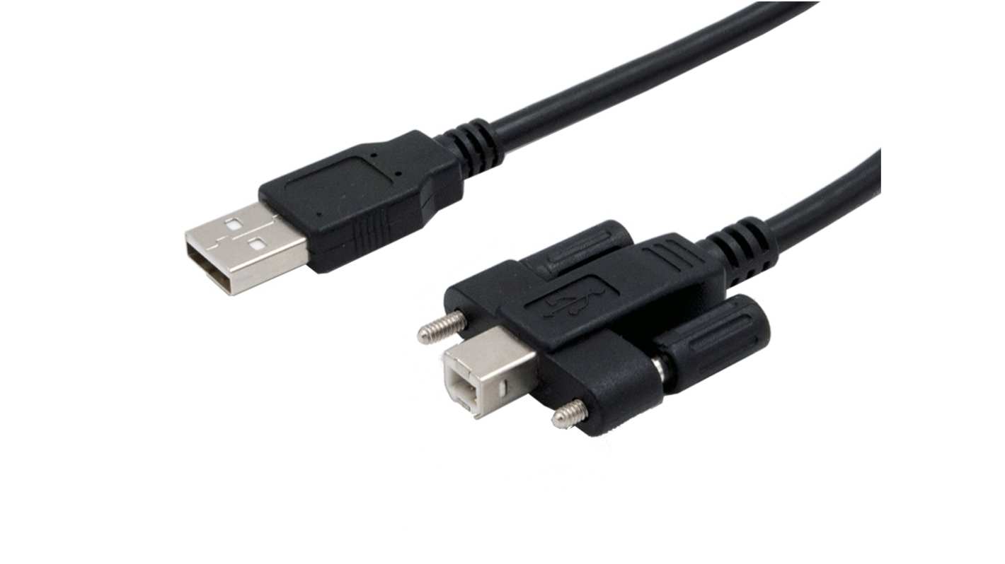Exsys USB 2.0, Male USB A to Male USB B, 5m