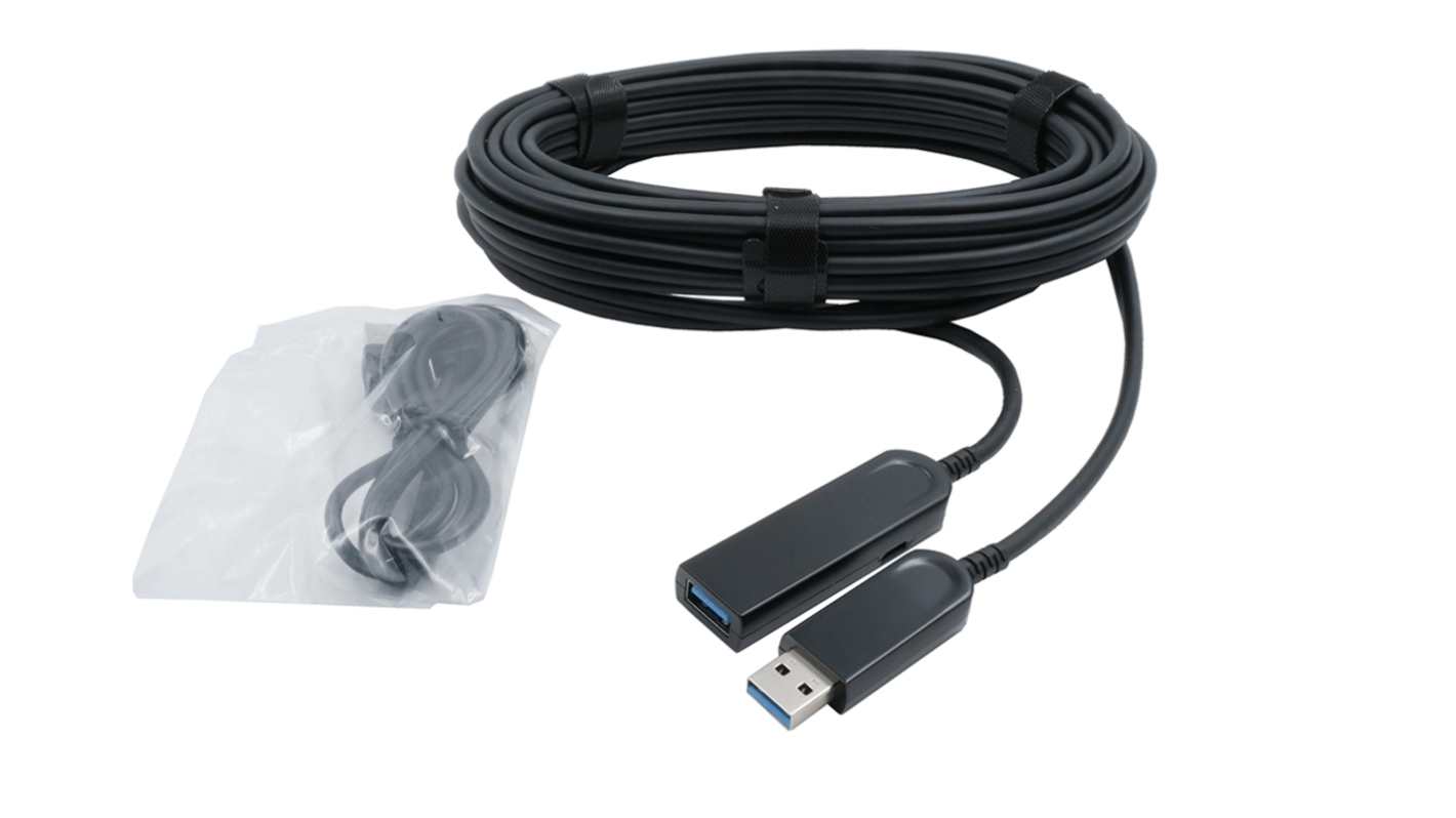 Exsys USB 3.2, Male USB A to Female USB A, 10 → 30m