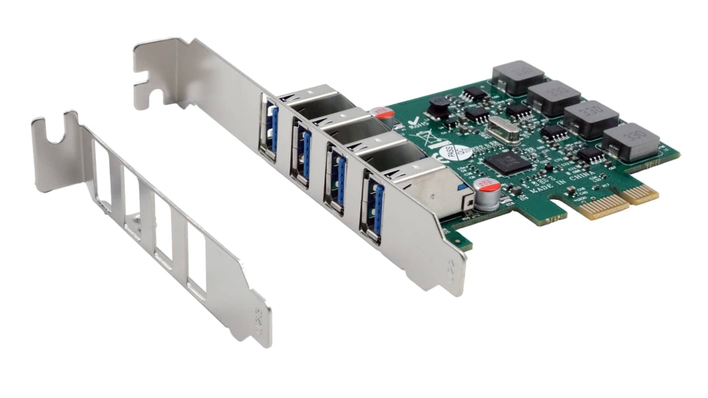 Karta szeregowa, USB, l. portów: 4, magistrala: PCIe, Szeregowe