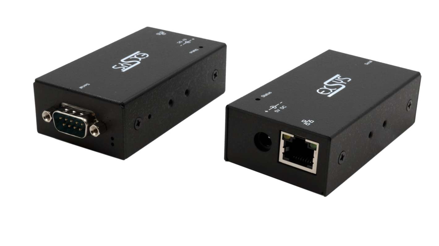 Exsys Serial Device Server, 1 Ethernet Port, 2 Serial Port, Ethernet Interface, 921.6kBd Baud Rate