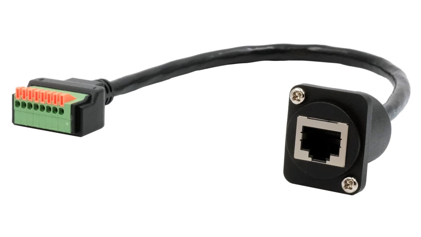Exsys インターフェイスアダプタ コネクタA:端子台 /B:RJ45 メス EX-49161