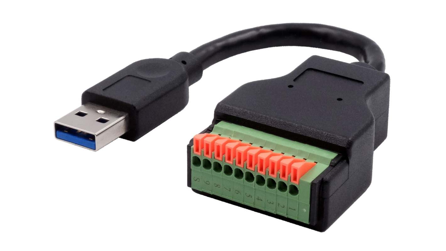 Exsys Schnittstellenadapter, Anschlussklemmenblock, USB A, Stecker