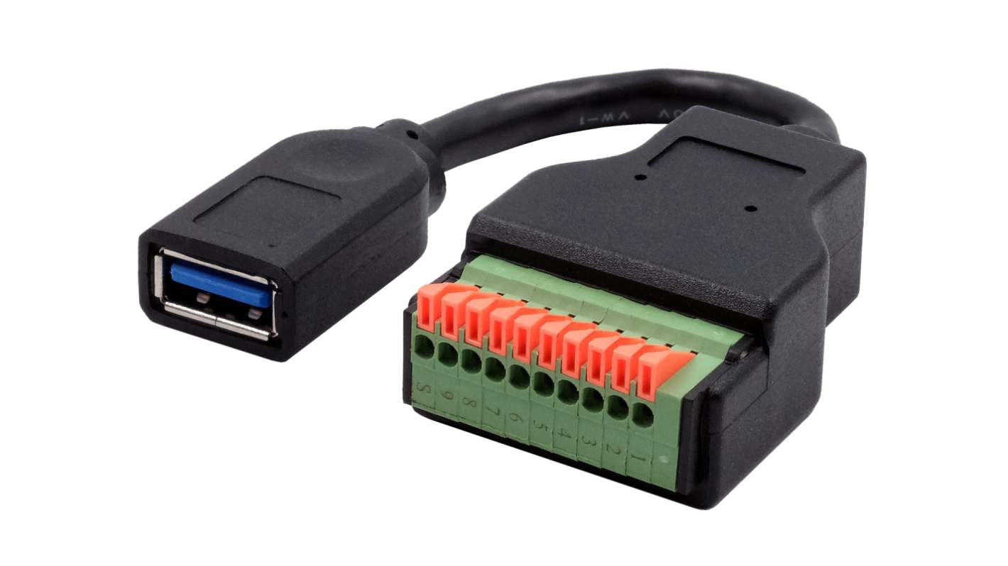 Exsys Schnittstellenadapter, Anschlussklemmenblock, USB A, Buchse