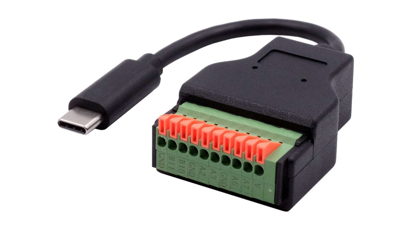 Przejściówka złącze A Blok zacisków złącze B USB C rodzaj B Męskie Exsys