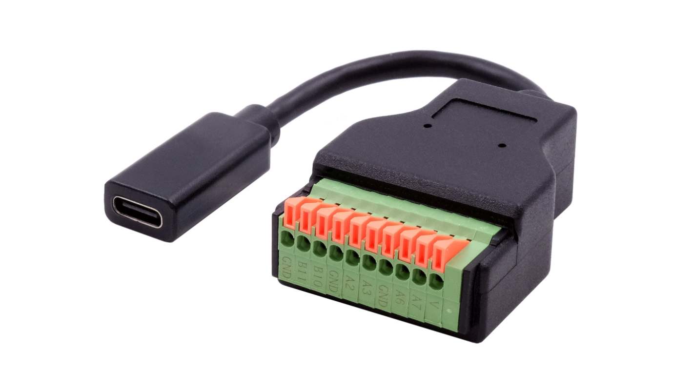 Exsys Terminal Block USB C Female Interface Adapter