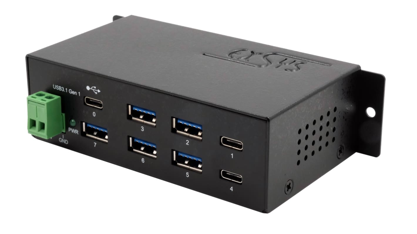 Hub USB Exsys, EX-1196HMS, USB 3.2 USB 7 Bus USB USB A, USB C
