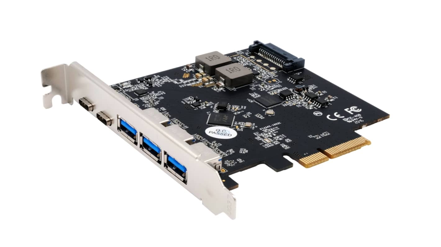 Karta szeregowa, USB 3.2, l. portów: 5, magistrala: PCIe, Szeregowe