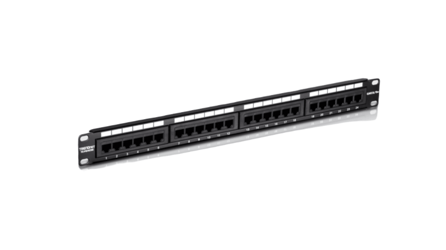 Trendnet TC Series Cat5, Cat5e 48 Port Patch Panel Unshielded Black