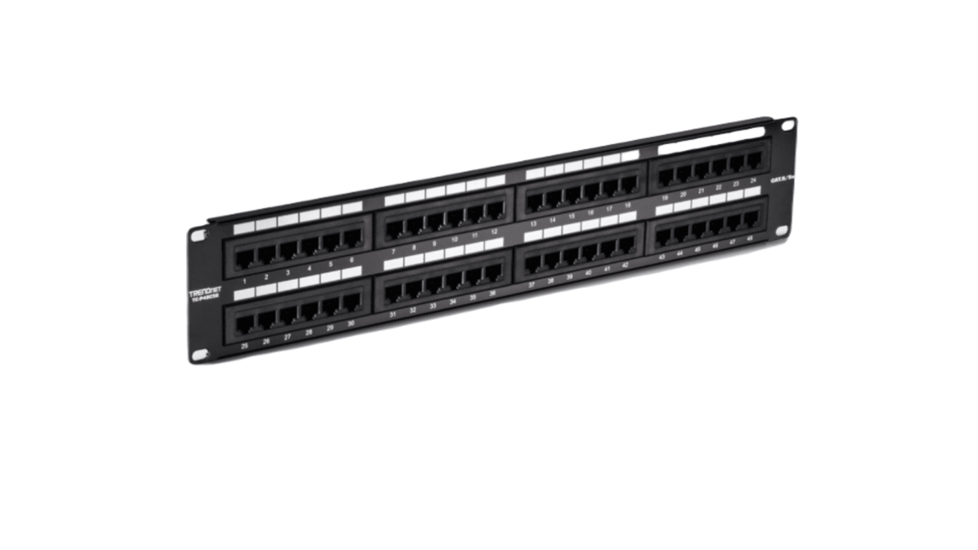 Trendnet TC Series Cat5e 48 Port Patch Panel Unshielded Black