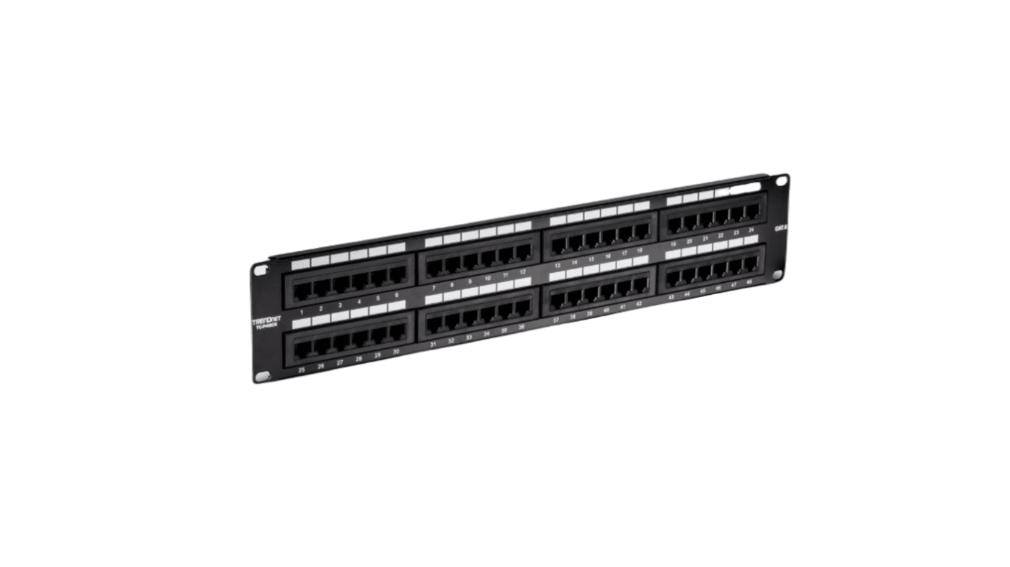 Trendnet TC Series Cat6 48 Port Patch Panel Unshielded Black