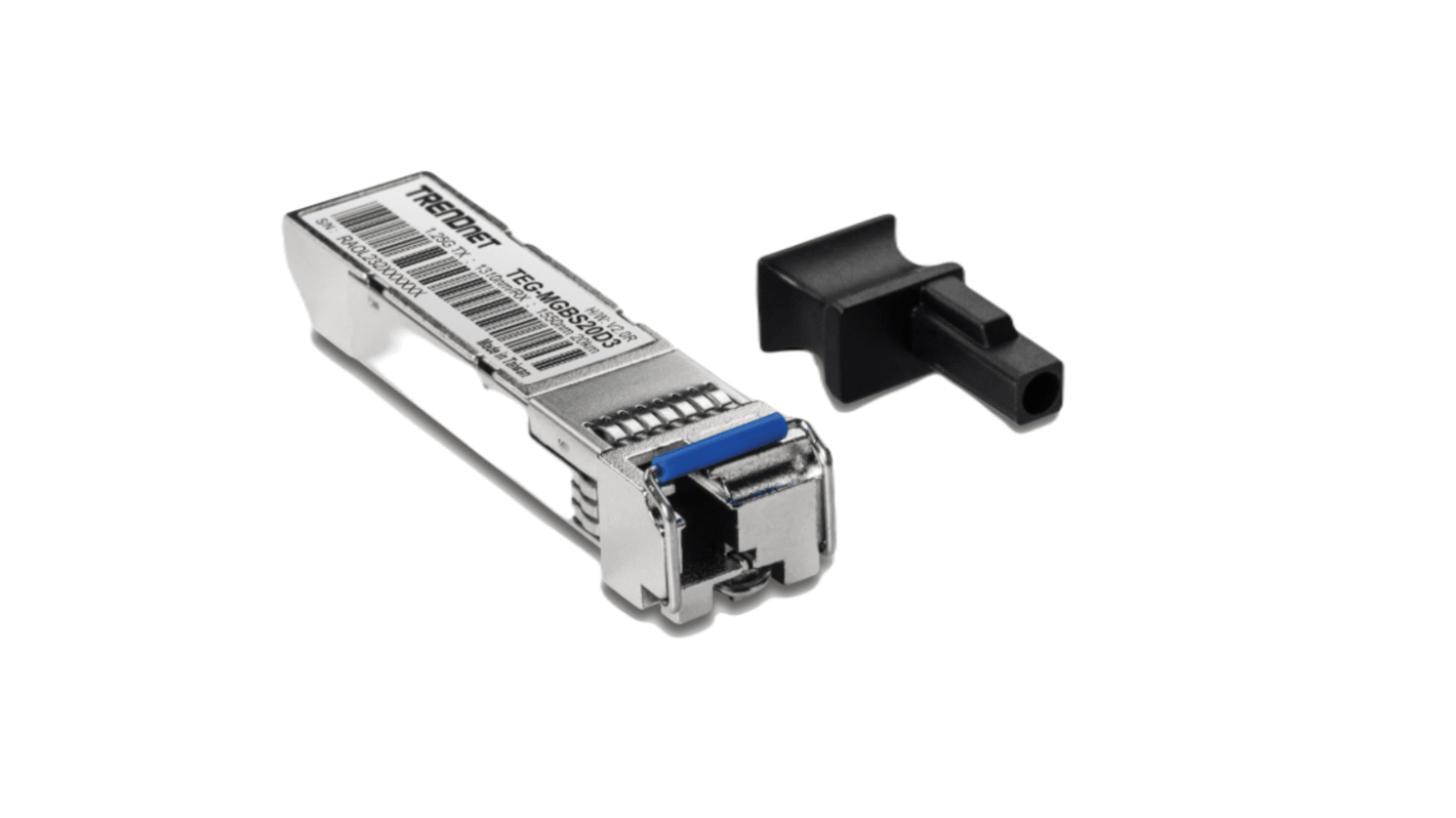 Trendnet LC Ethernet Media Converter, Single Mode, 1250Mbit/s, Full Duplex 20km