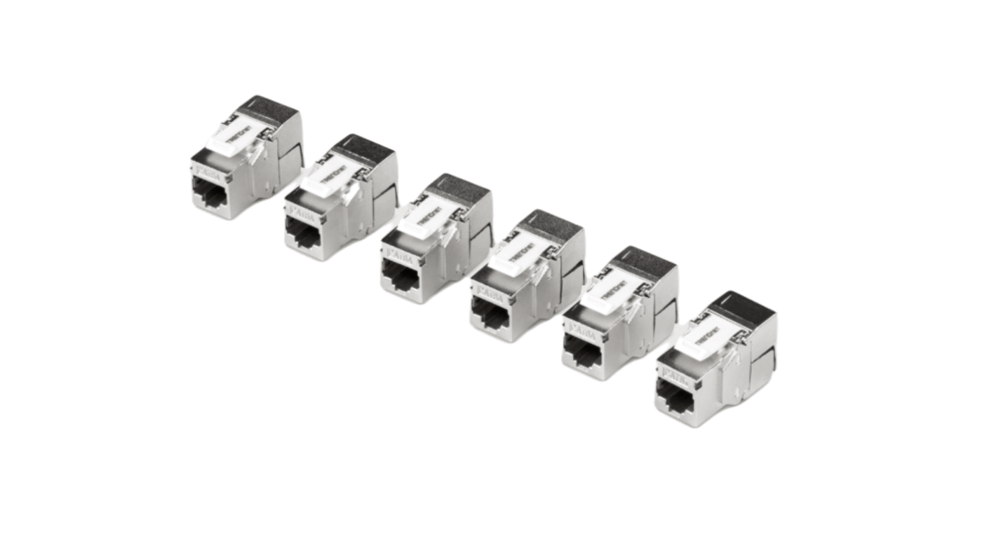 Panel krosowniczy, TC, Cat5e, Cat6, Cat6a, 1 portów, Ekranowane, 22mm
