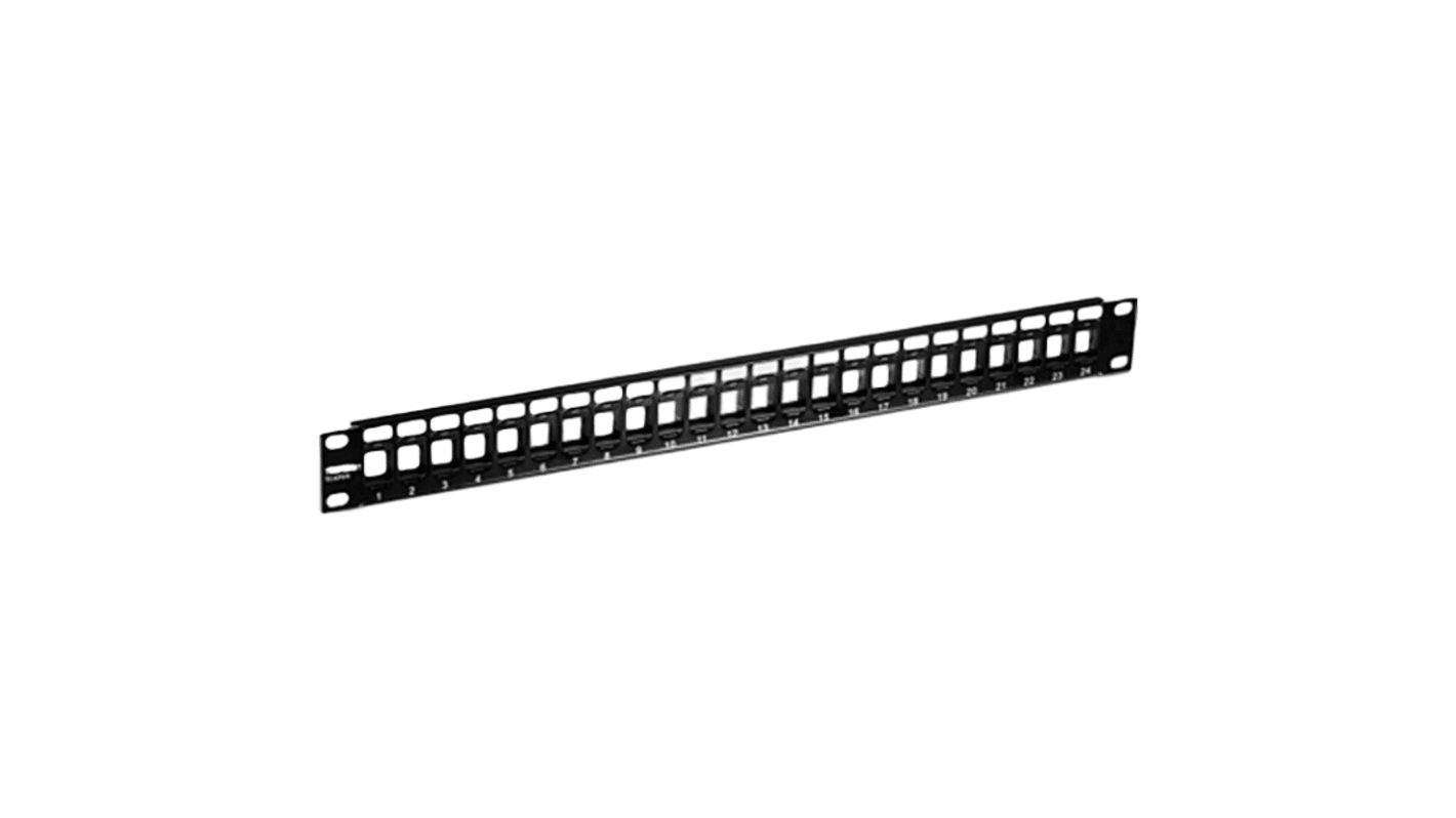 Trendnet TC Series Cat6 24 Port Patch Panel 45mm Black