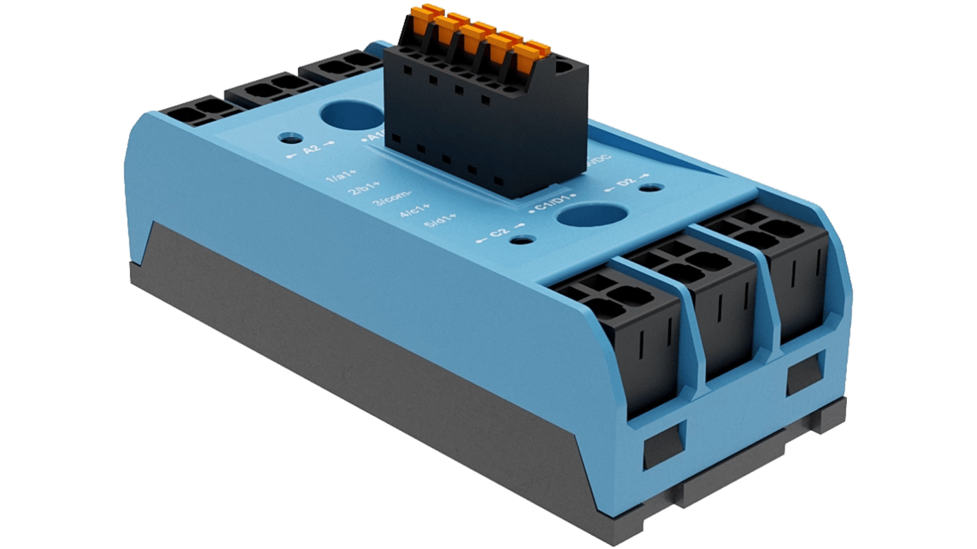 Celduc SMQR9 Series Solid State Relay, 25 A Load, Chassis Mount, 660 V ac Load, 30 Vdc Control
