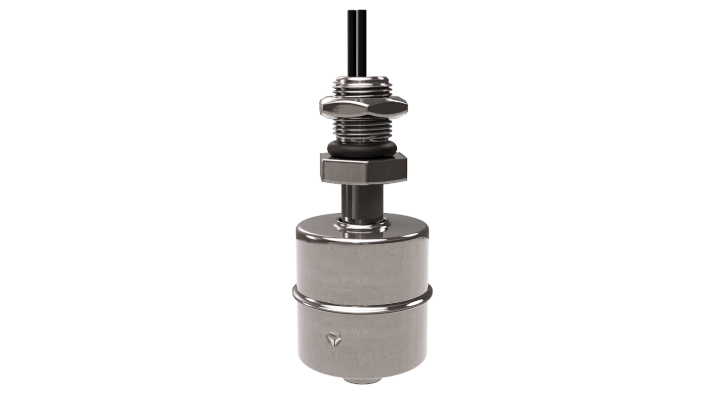 Celduc PF2A Series Cable Mount Stainless Steel Float Switch, Level Sensor, 5m Cable, 100V ac Max, 100V dc Max