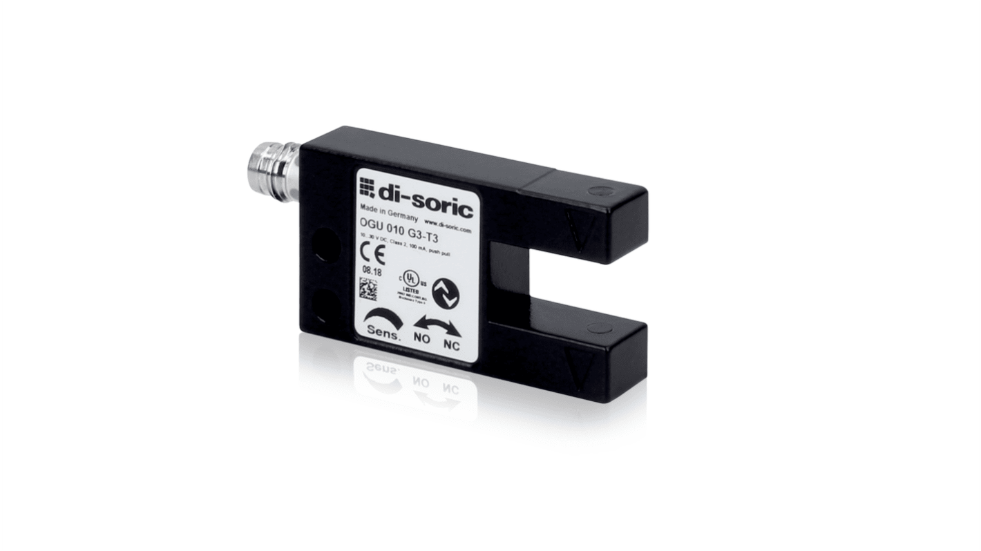 Di-Soric Optical Photoelectric Sensor, Fork Sensor, 10 mm Detection Range IO-LINK