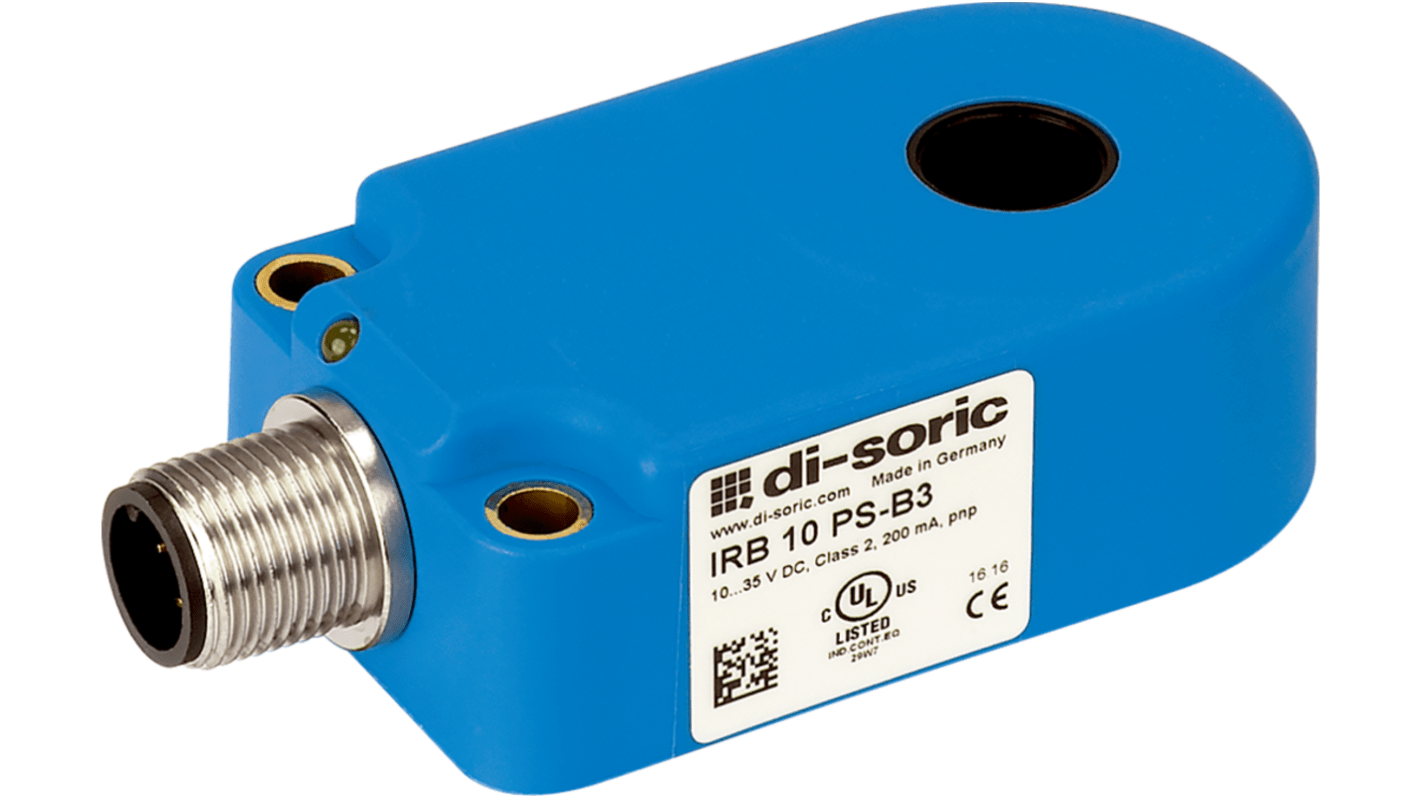 Di-Soric Inductive Ring Inductive Proximity Sensor, M12, PNP NO, 10 → 35 V dc