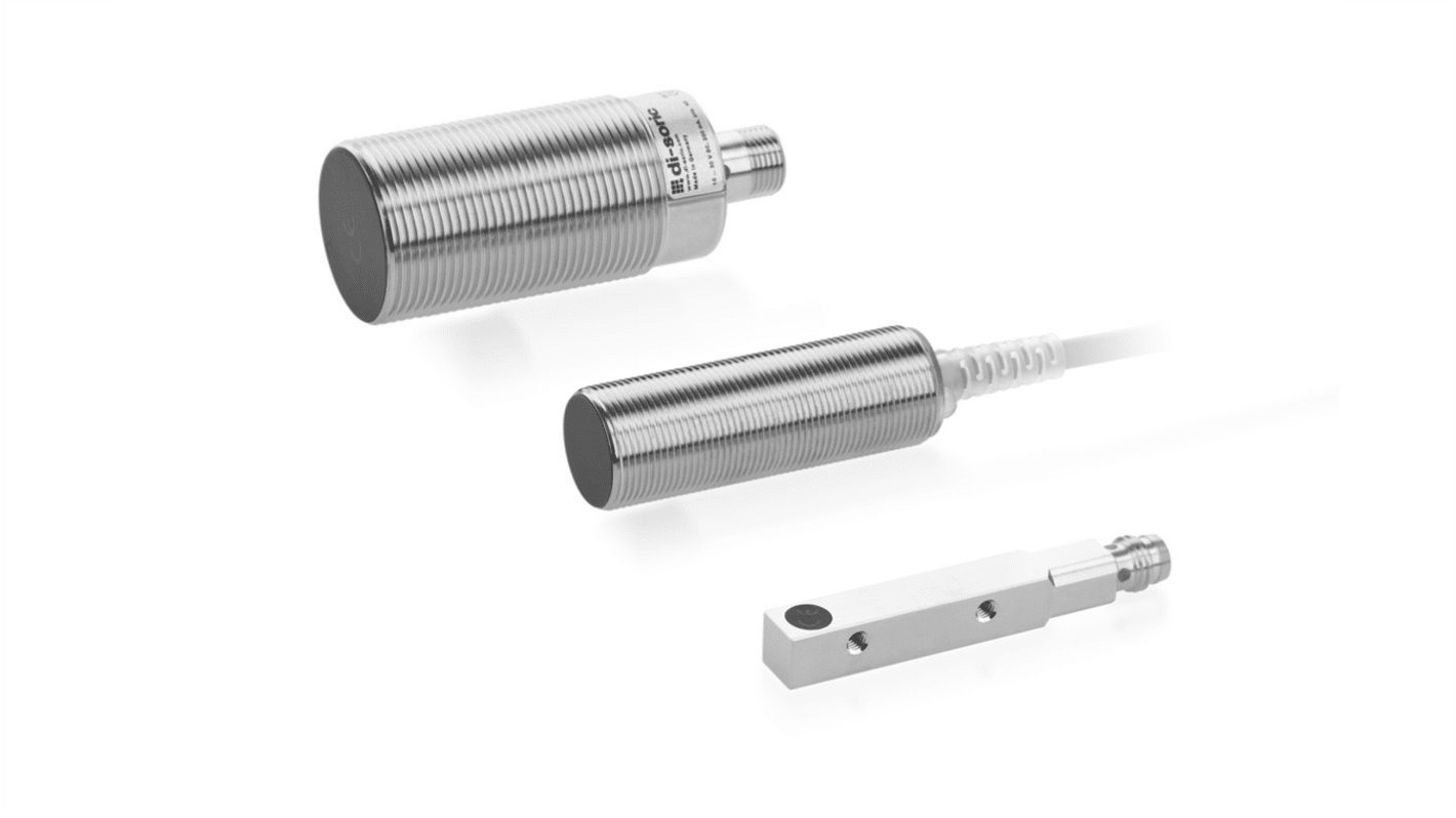 Di-Soric Inductive Threaded Barrel Inductive Proximity Sensor, M12, PNP NO, 10 → 30 V dc