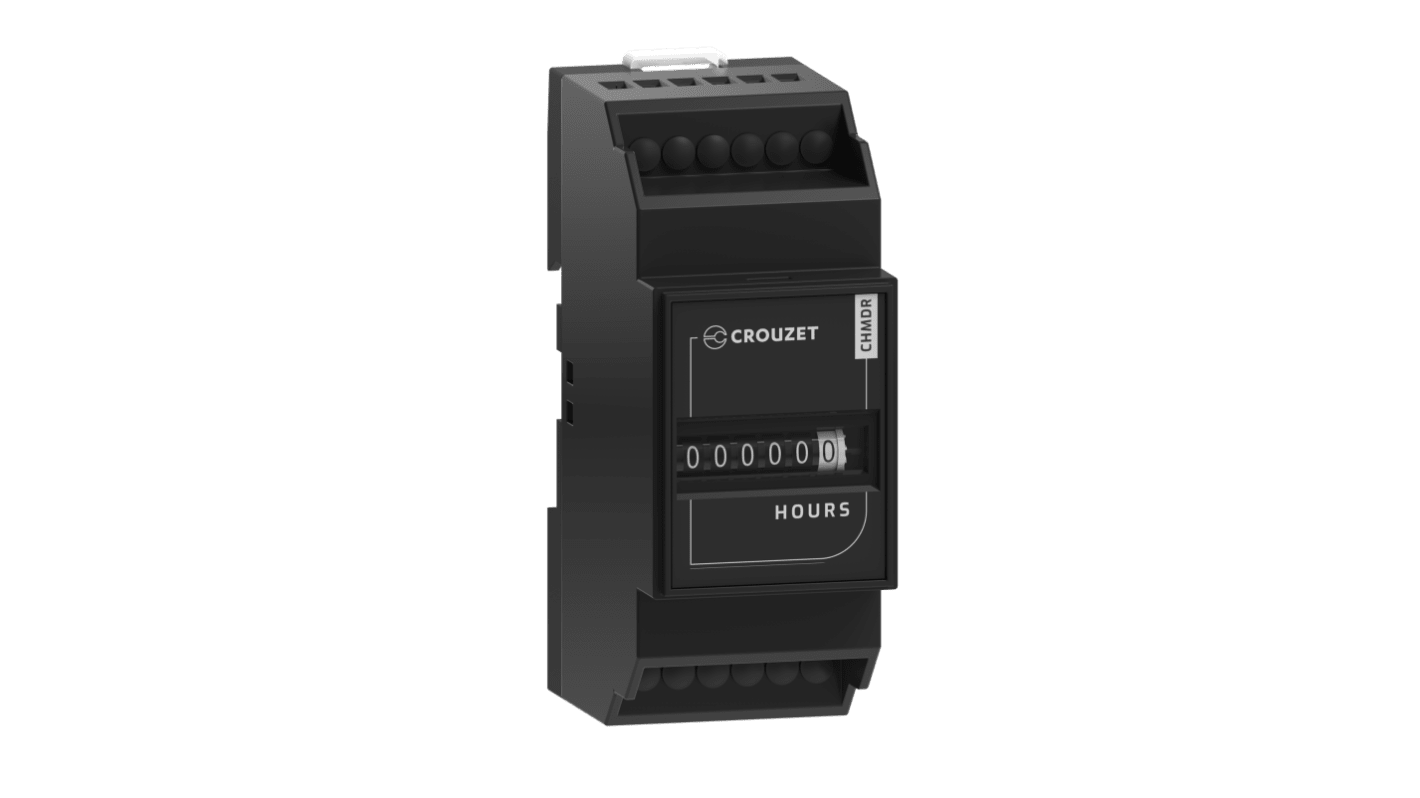 Crouzet CHMDR Hour Meter, 6 Digit Mechanical, 90 → 264 V, 270 → 460 V