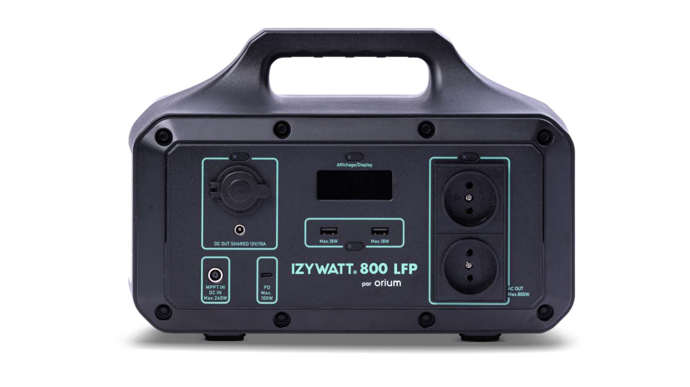 Pack station d'énergie portative, Vin 230V, Vout 12V, 120W