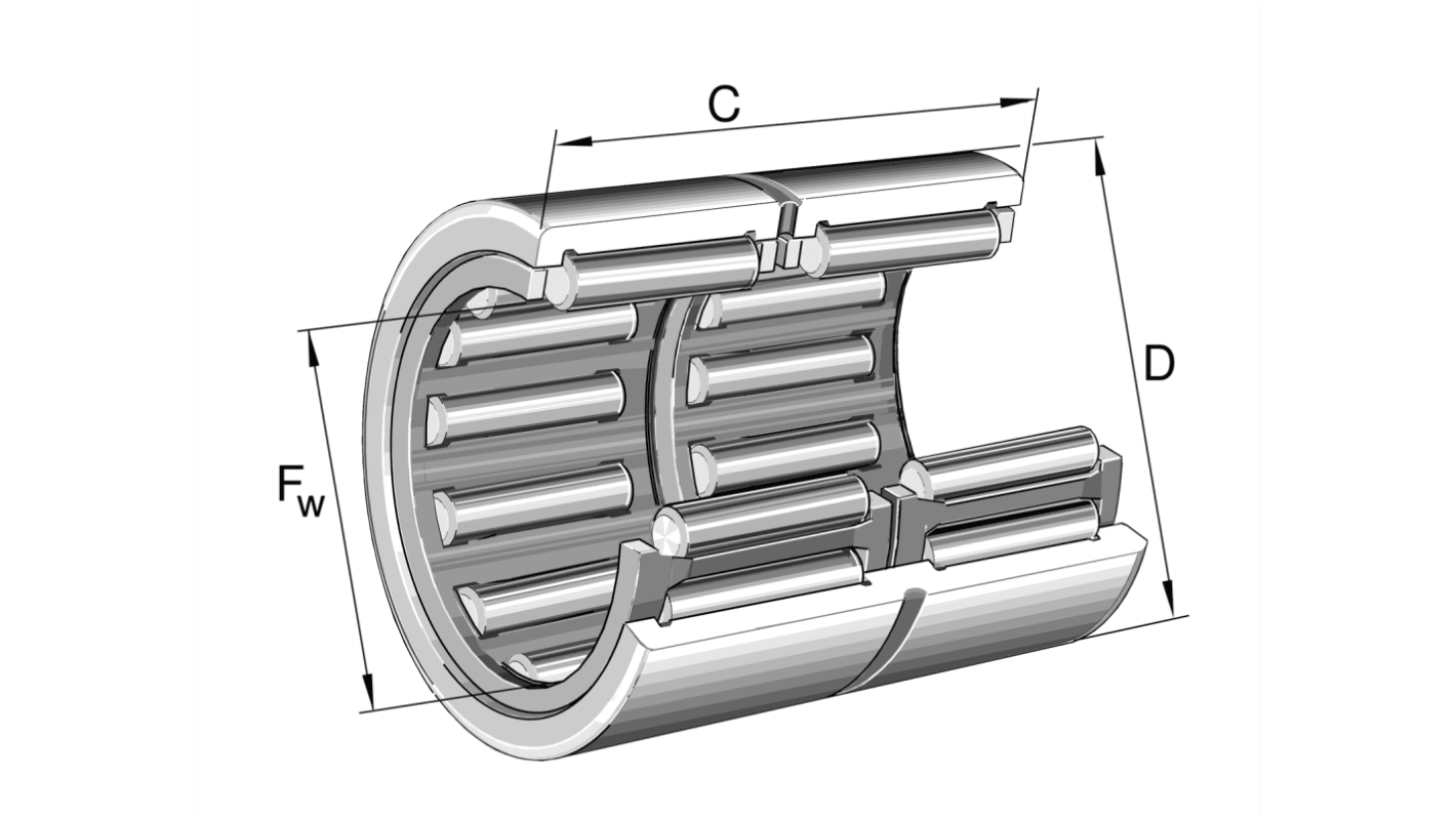 INA RNA6914-ZW-XL 80mm I.D Needle Needle Roller Bearing, 100mm O.D
