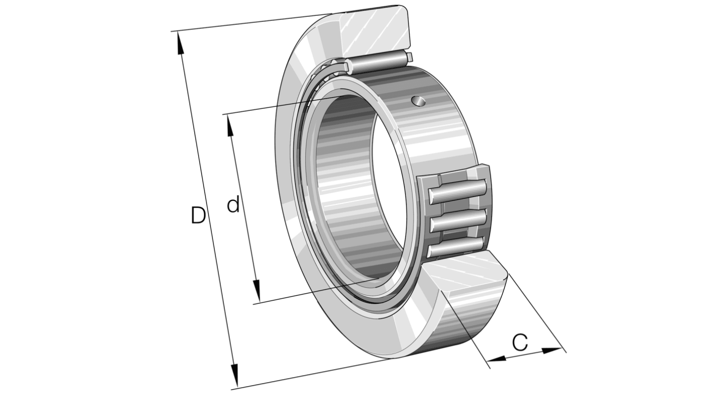 Yoke Type Track Roller STO30, 30mm ID, 62mm OD