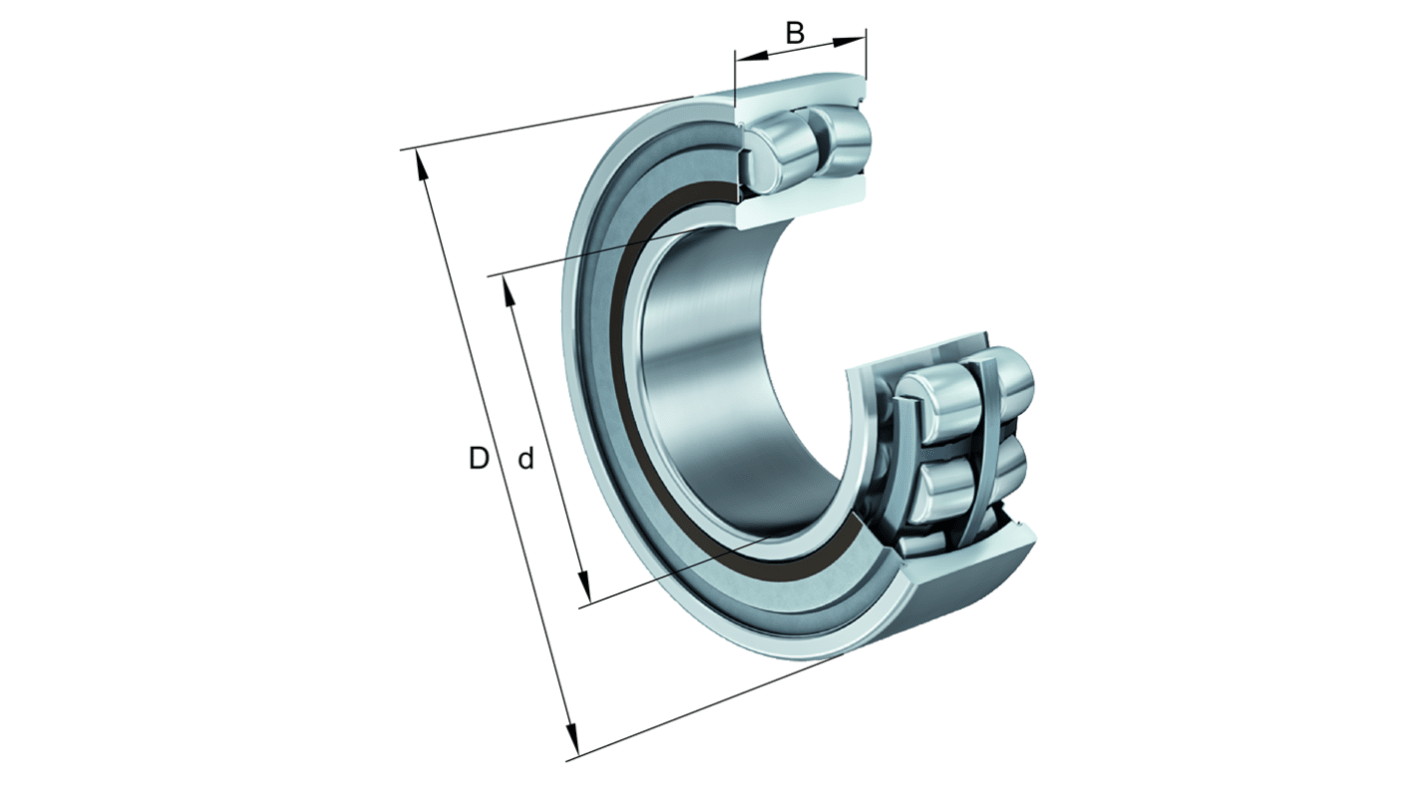 FAG WS22218-E1-XL-2RSR 90mm I.D Spherical Roller Bearing Spherical Roller Bearing, 160mm O.D