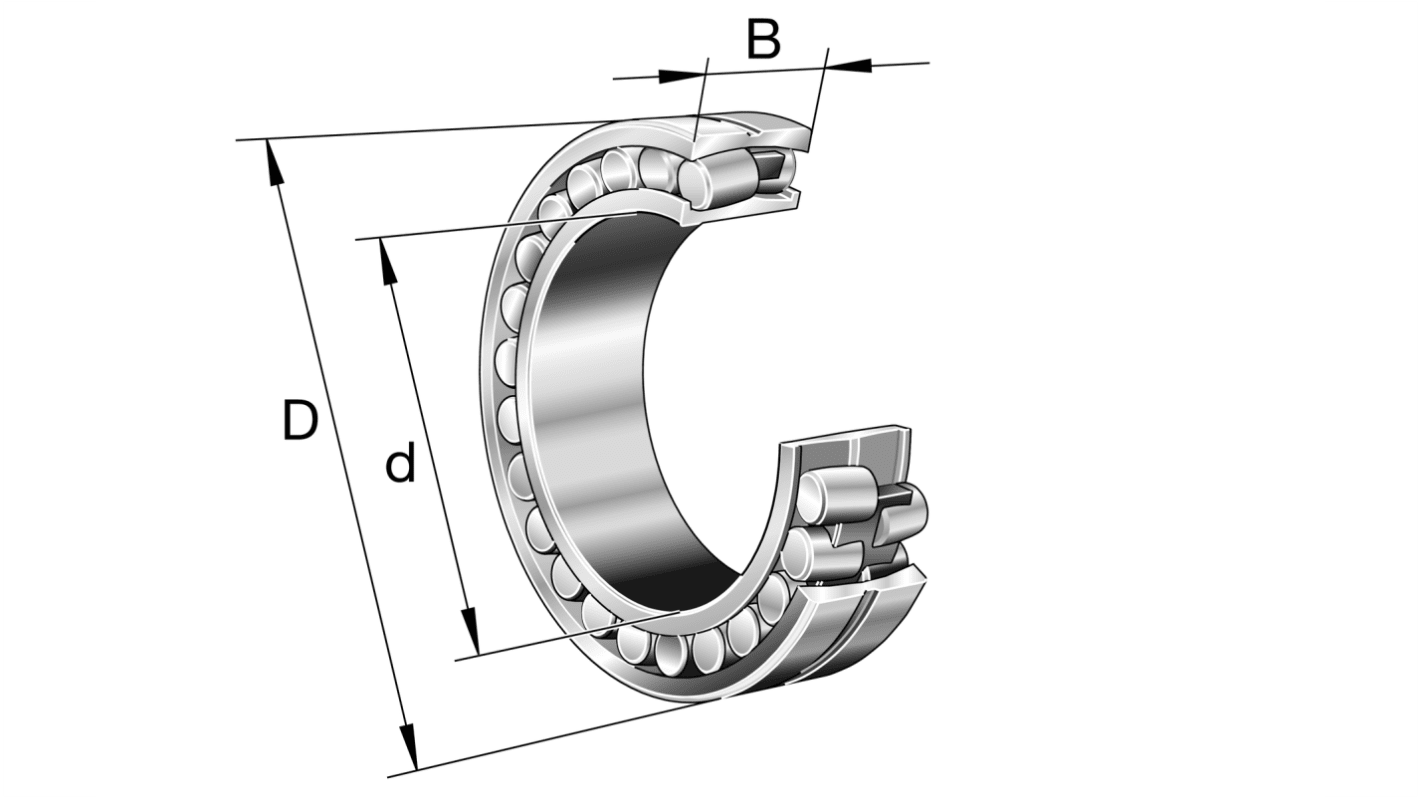 FAG 23120-E1A-XL-K-M-C3 100mm I.D Spherical Roller Bearing Roller Bearing, 165mm O.D