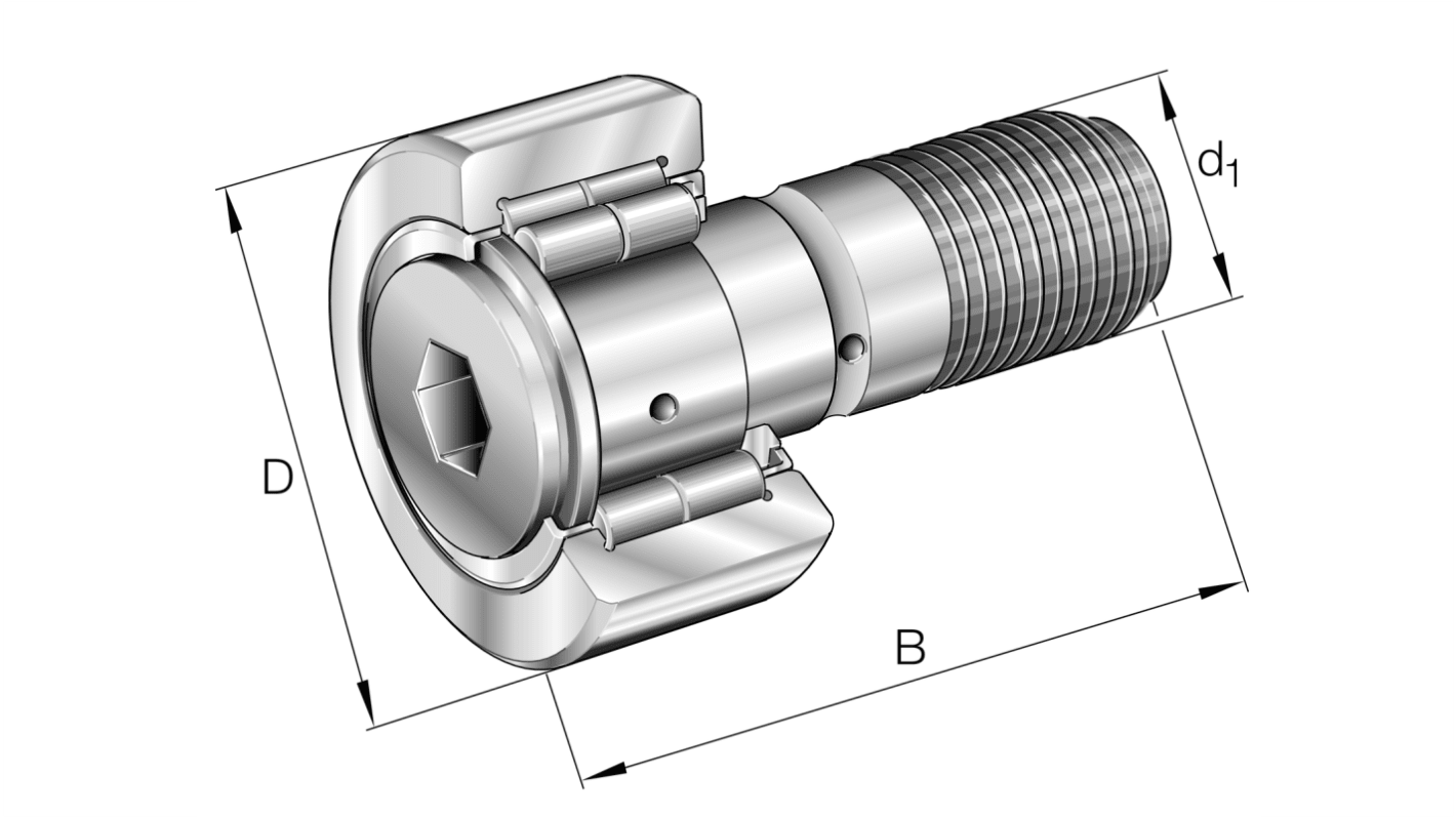 Yoke Type Track Roller NUKR62-X-A, 62mm OD