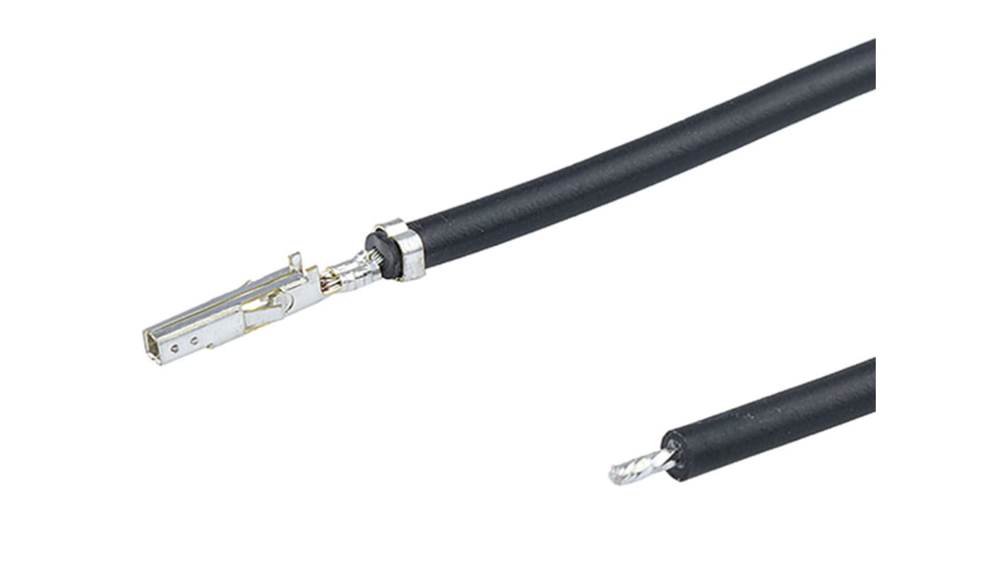 Molex Female Mini-Fit to Pigtail Pre-Crimped Lead, 150mm, 20AWG, Black