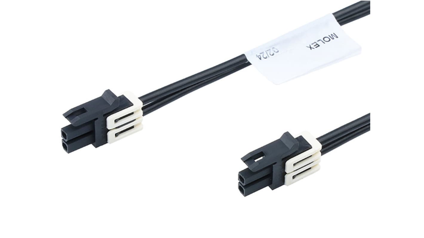 Molex 2 Way Female Micro-Fit+ to 2 Way Female Micro-Fit+ Cable assembly, 600mm