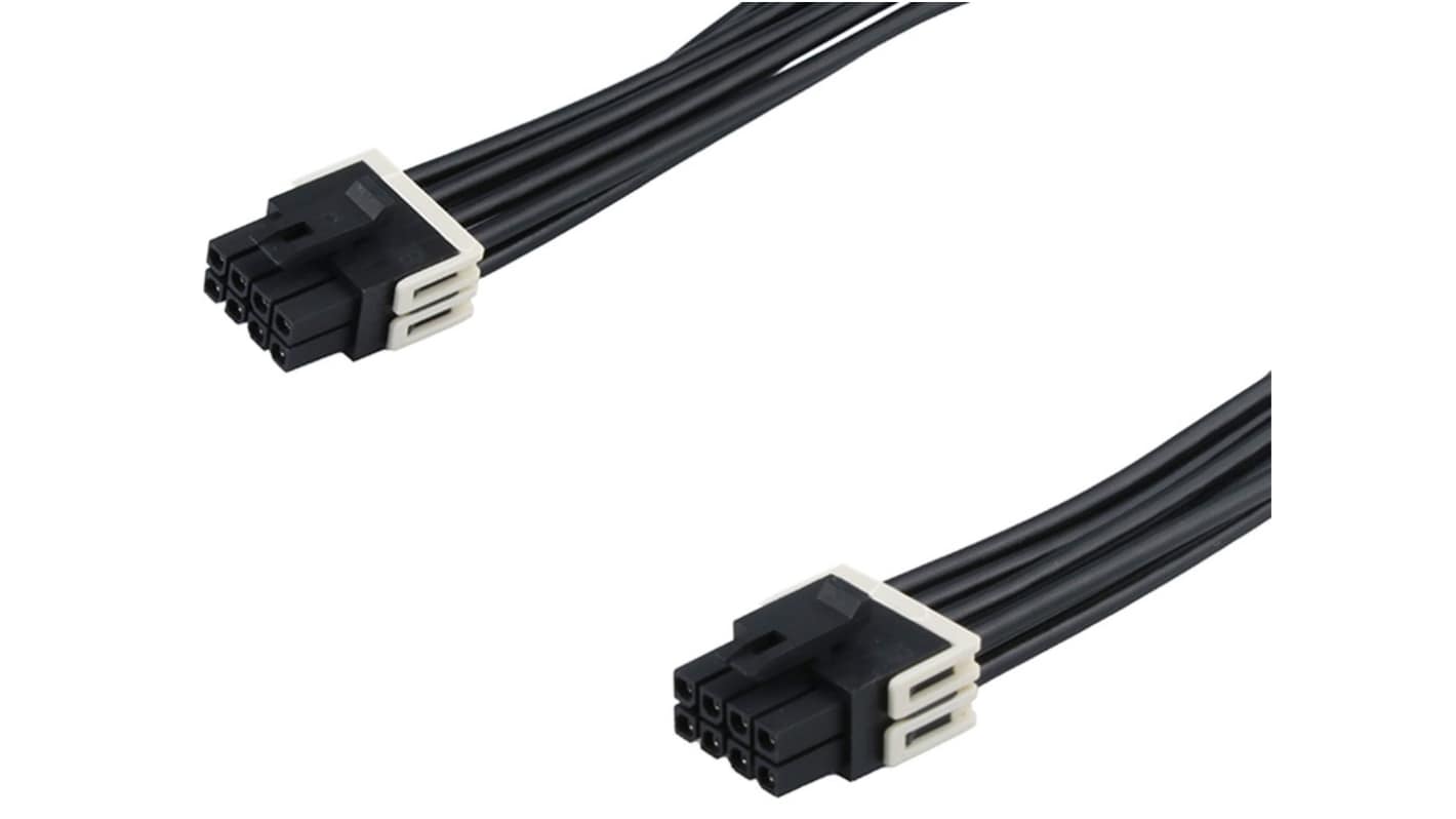 Molex 8 Way Female Micro-Fit+ to 8 Way Female Micro-Fit+ Cable assembly, 600mm