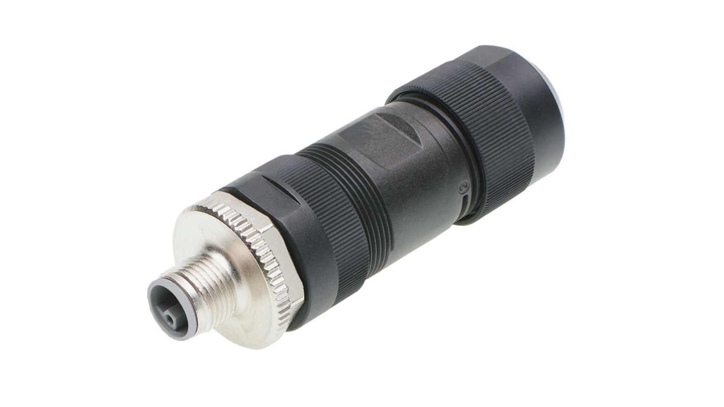 Molex Circular Connector, 5 Contacts, Cable Mount, M12 Connector, Male, IP67, 120502 Series