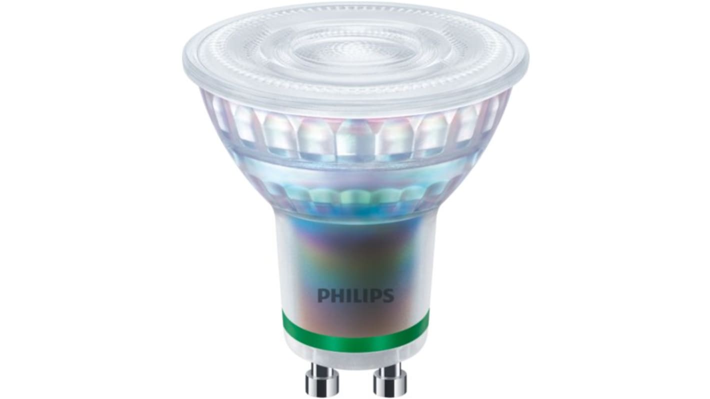 Lampade LED Philips con base GU10, 2,1 W, col. Bianco, intensità regolabile