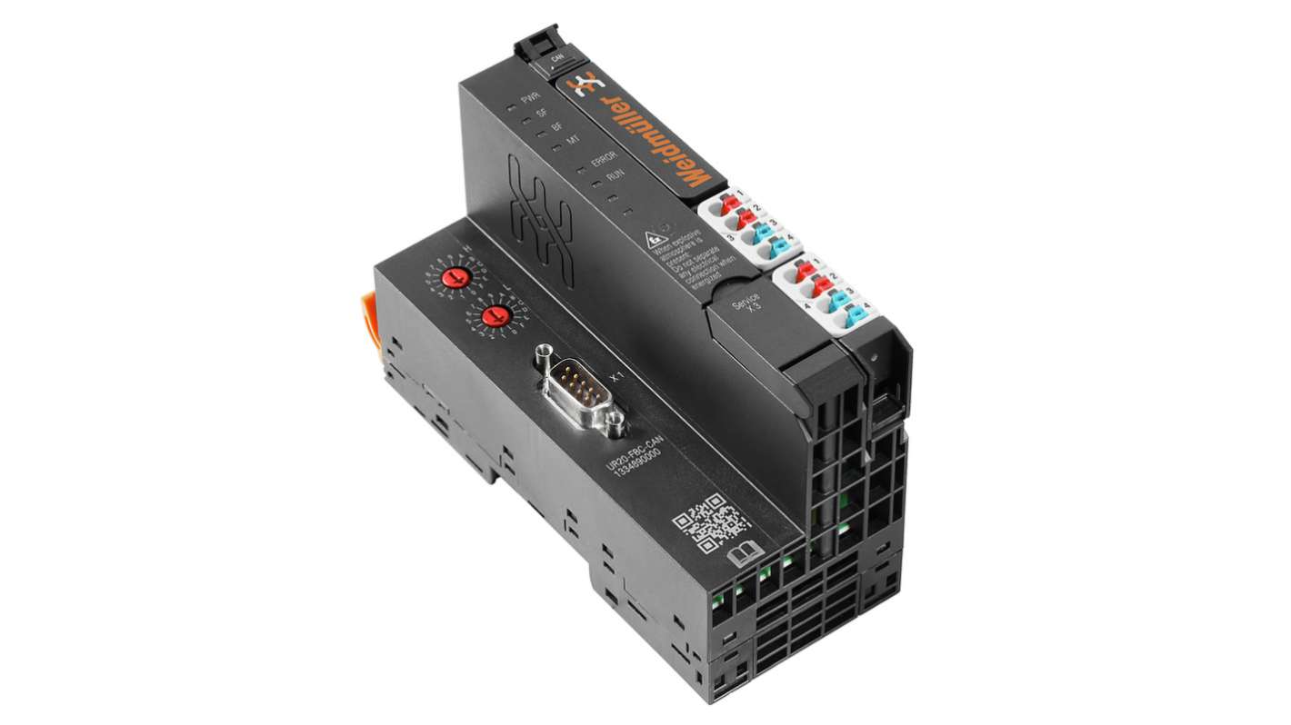 Weidmüller UR20 Series Bus Coupler for Use with Remote I/O Module, 24 V dc