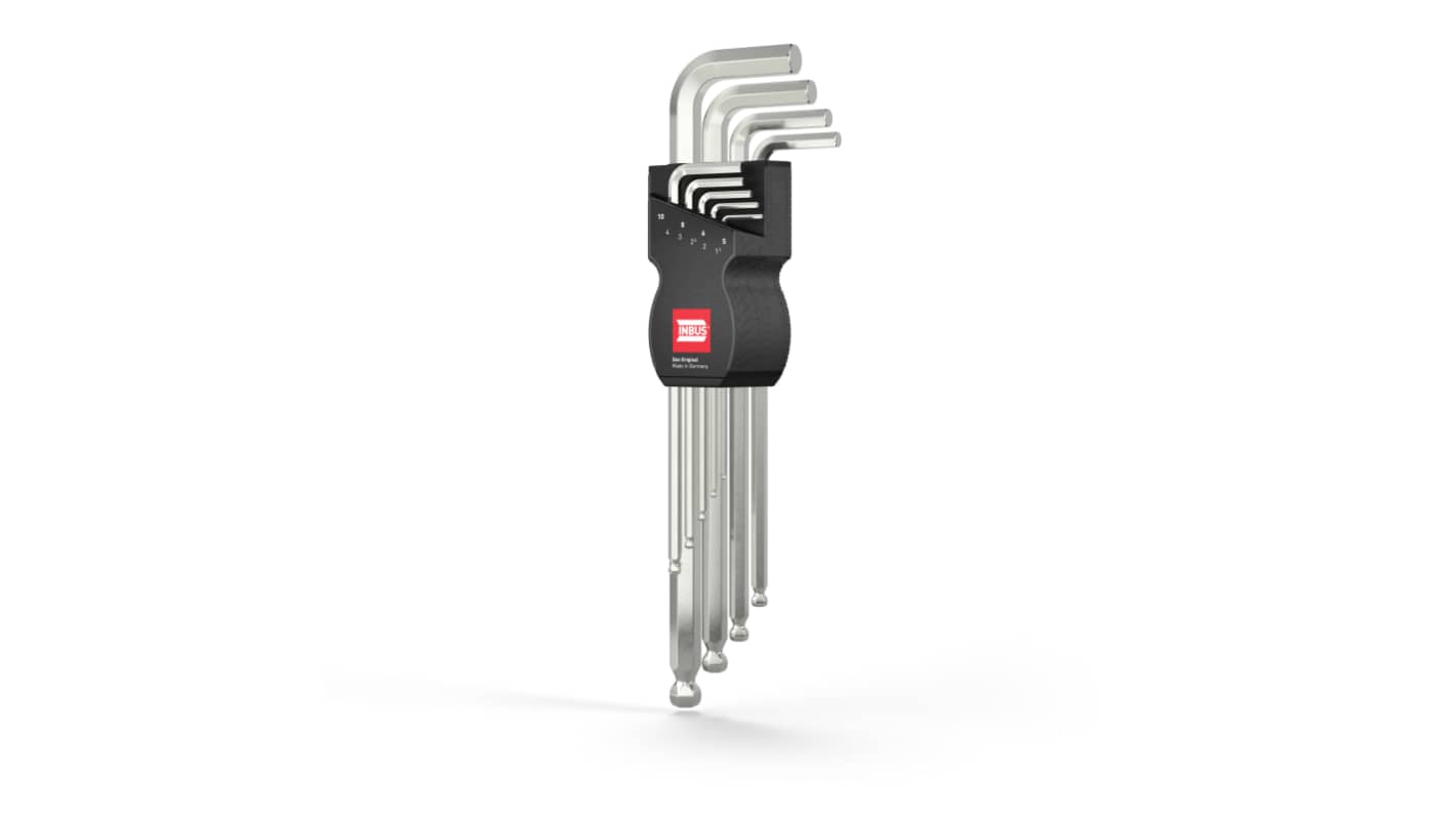 INBUS 9 piece L Shape Metric Hex Key Set