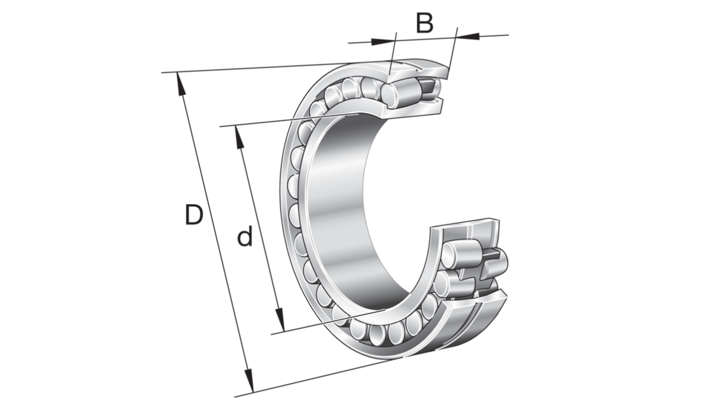 FAG 22315-E1A-XL-M-C3 75mm I.D Spherical Roller Bearing Roller Bearing, 160mm O.D