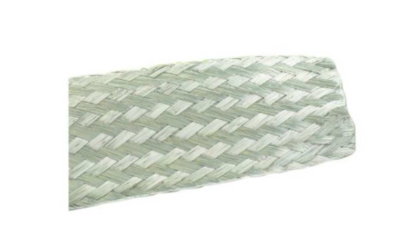 Alpha Wire Braided Tinned Copper Silver Braided Copper Wire, 2167 SV003 Series