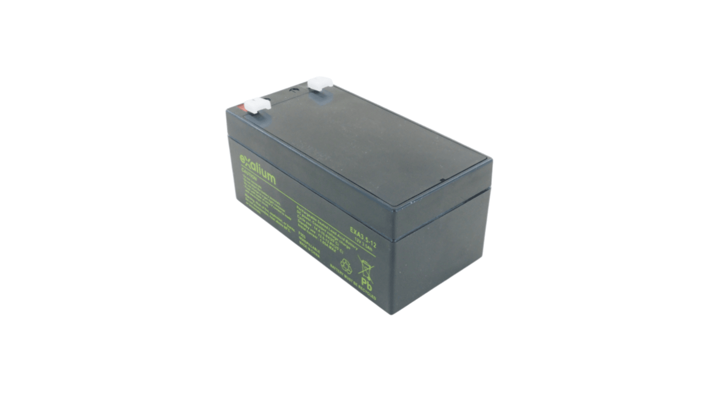 Batteria al piombo Exalium, 12V, 3.5Ah, 134 X 67 X 60mm, -20 → +60°C