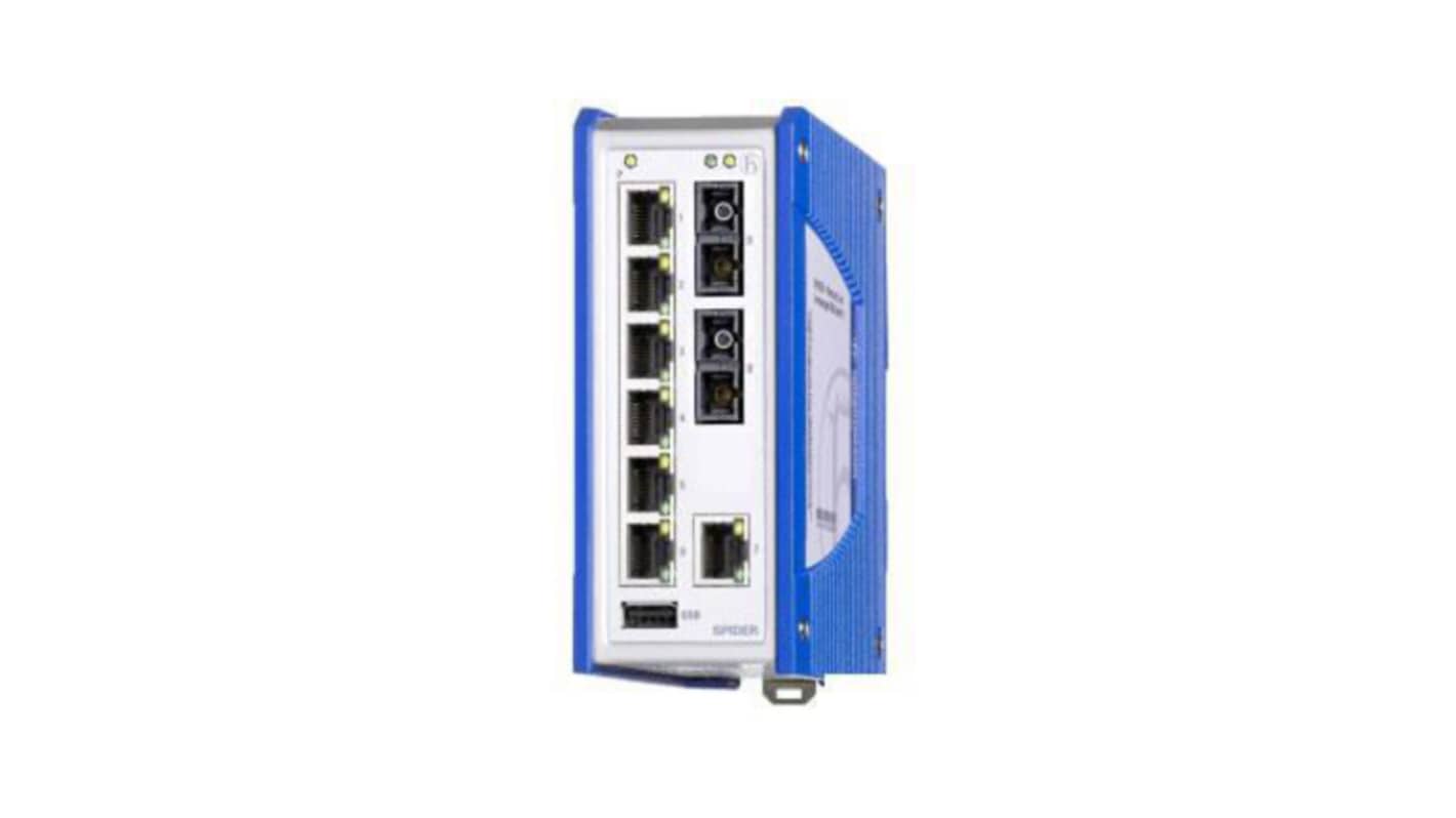 Hirschmann SPR20-7TX/2FS-EEC, Network Switch 10 Port Ethernet Switch