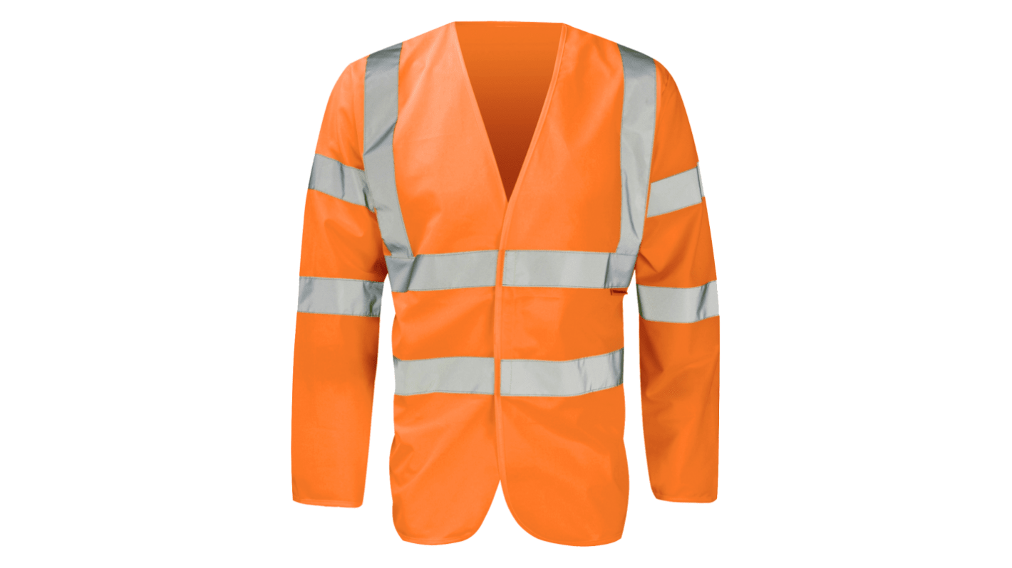 Orbit International HVJ03R Orange Unisex Hi Vis Jacket, XXXL